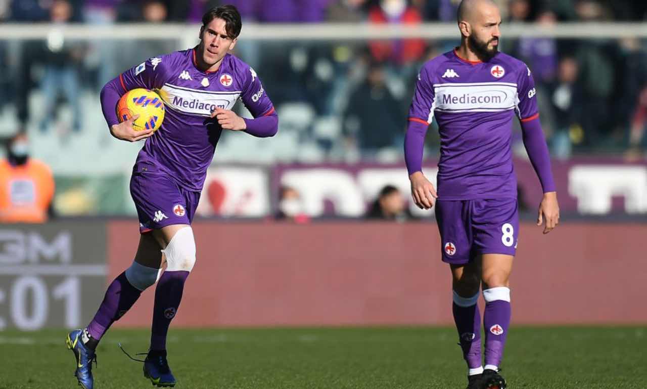 Vlahovic in Fiorentina-Sassuolo