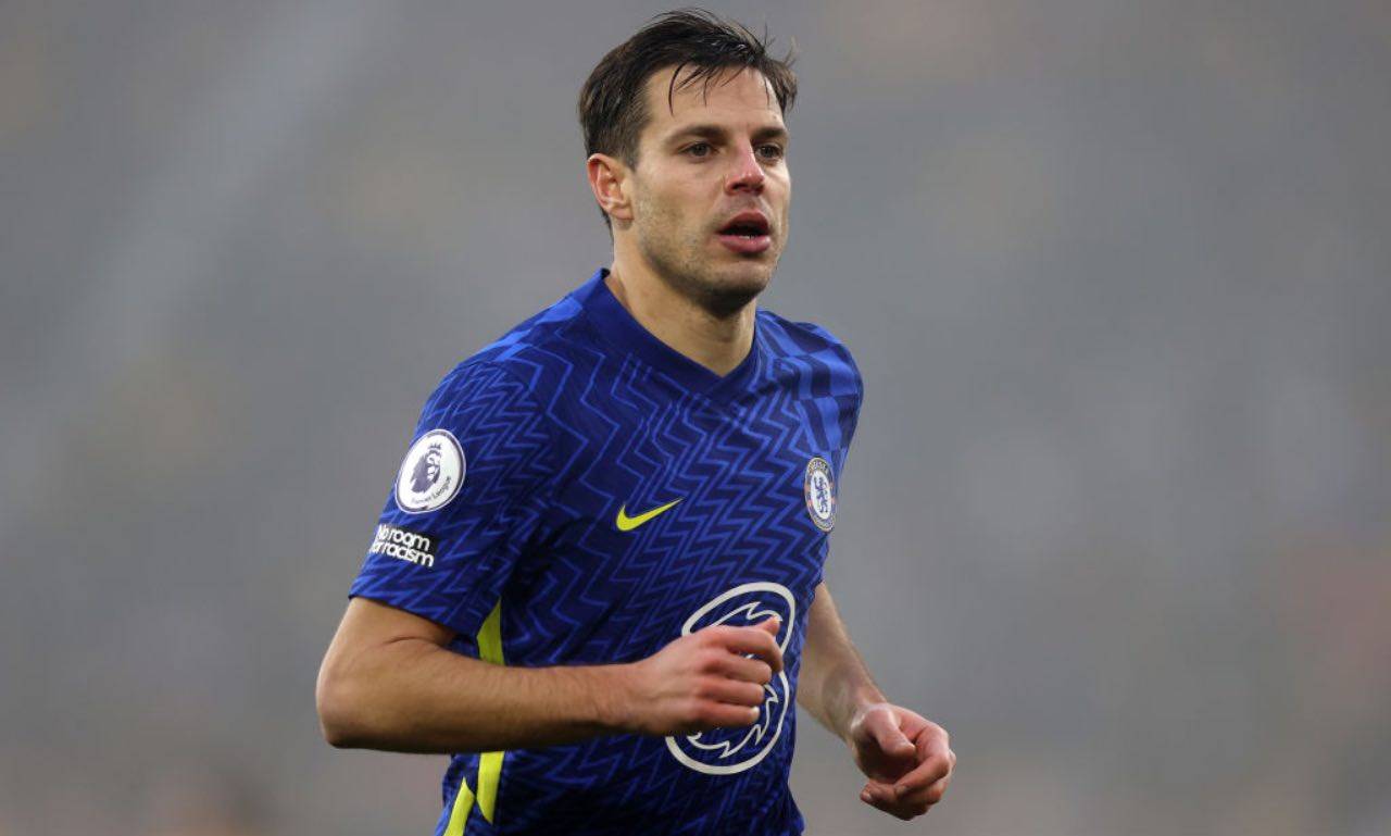 Cesar Azpilicueta in campo col Chelsea