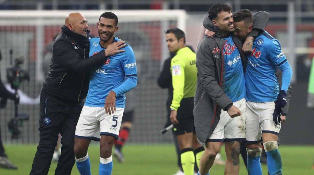 Il Napoli festeggia