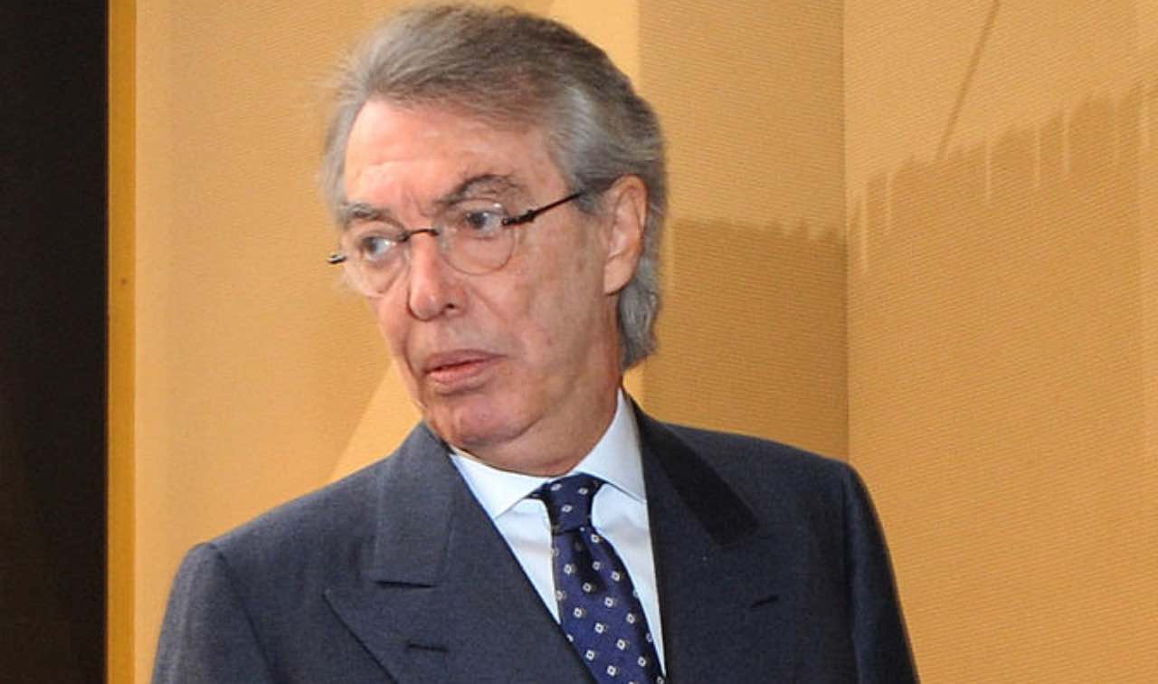 Massimo Moratti in conferenza 