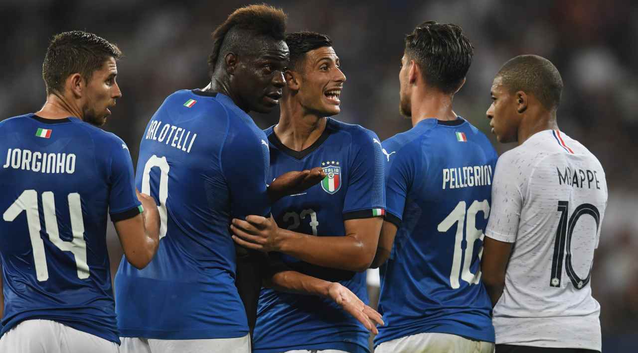 Mario Balotelli con l'Italia