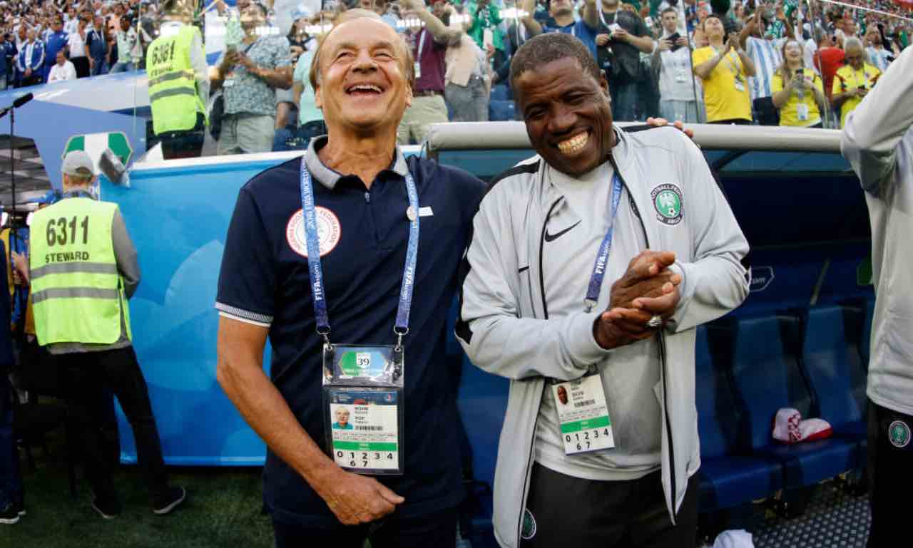 Nigeria, Gernot Rohr sorridente 