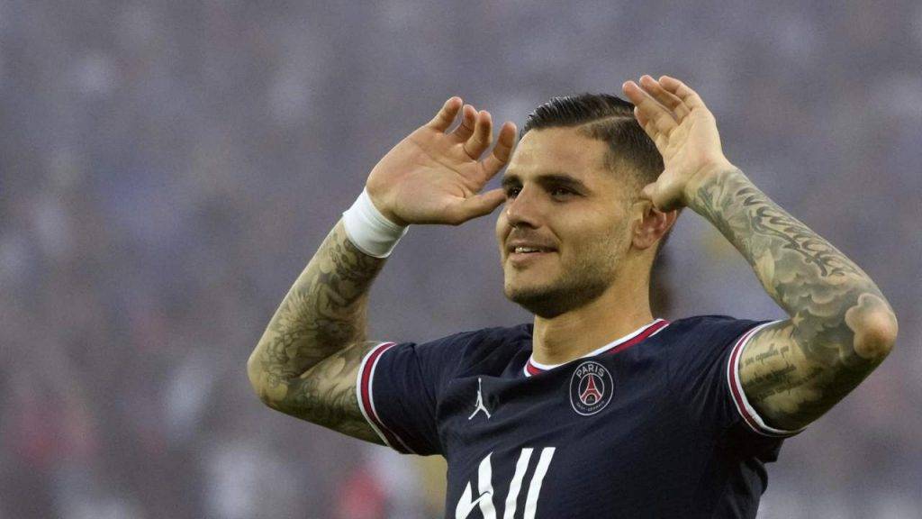 Icardi con la maglia del PSG