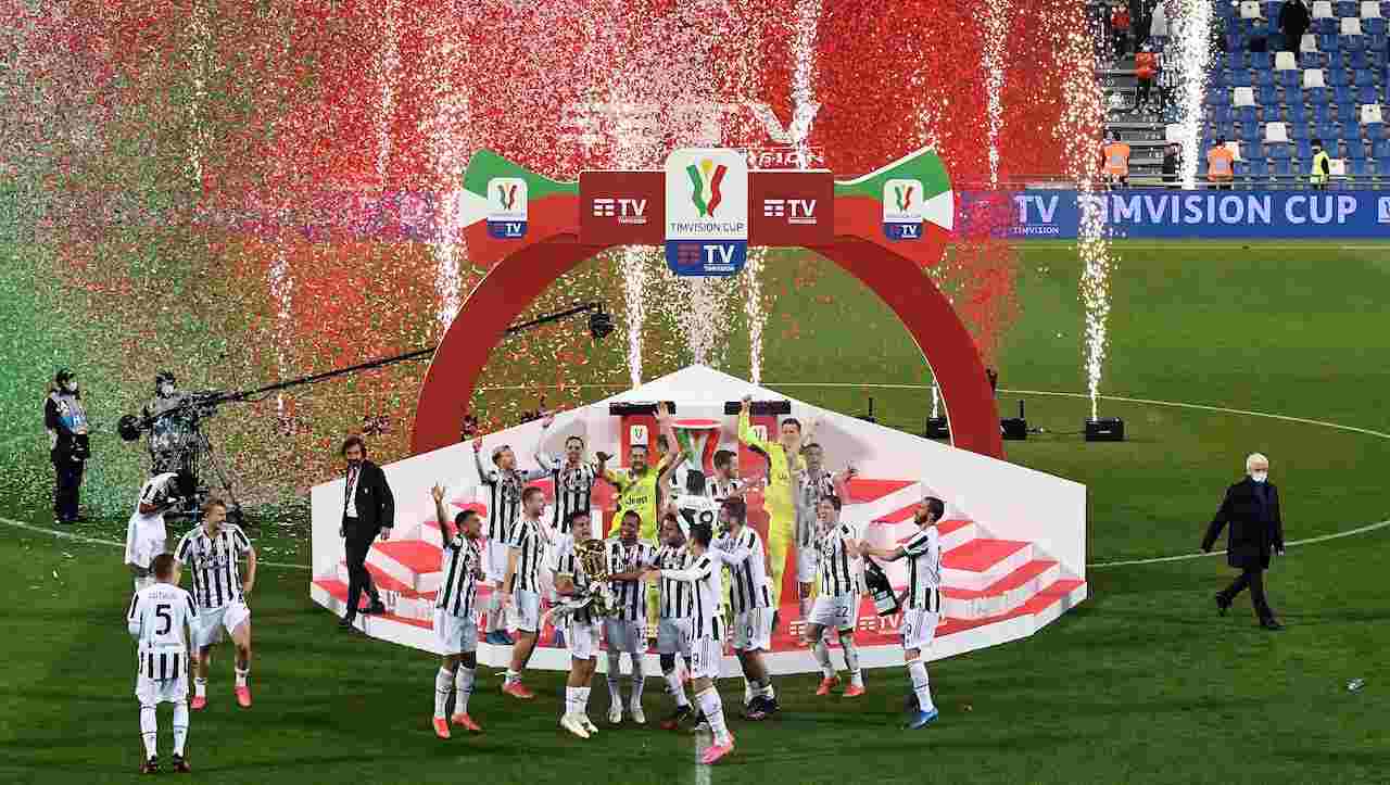 La Juventus festeggia la Coppa Italia