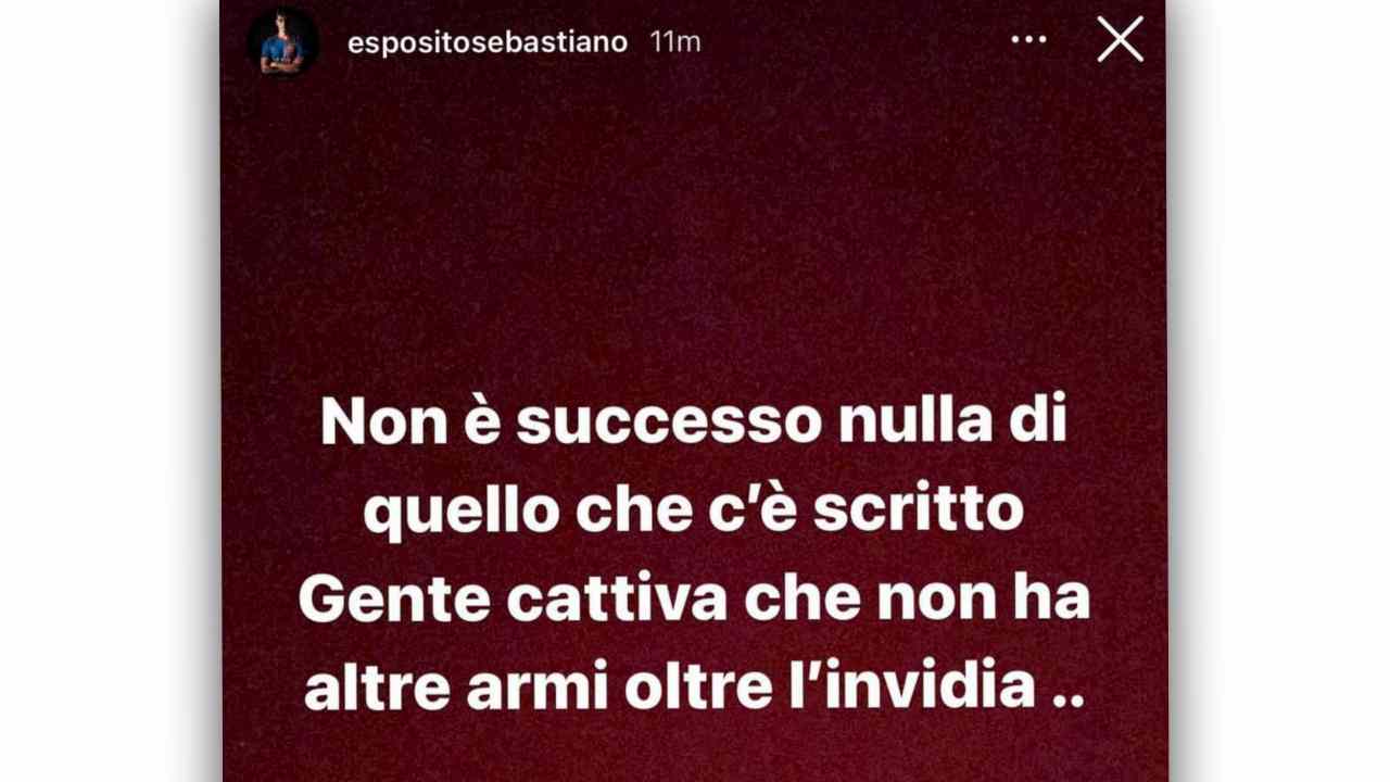 Sebastiano esposito storia instagram