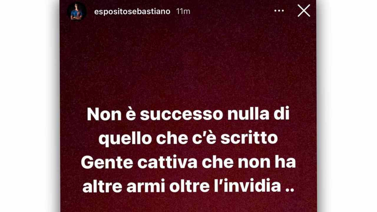 Sebastiano esposito storia instagram