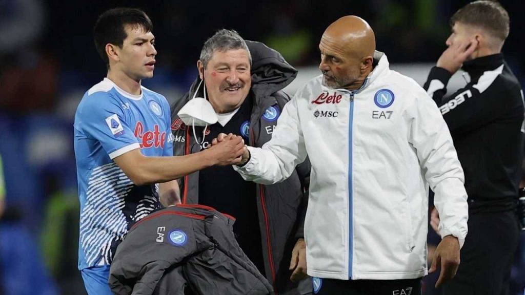 Spalletti con Lozano 