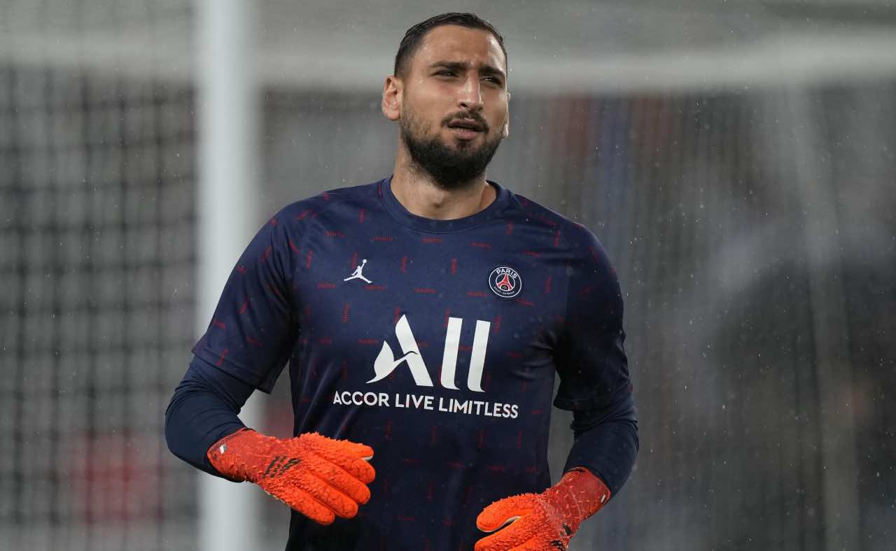 Donnarumma in campo col PSG