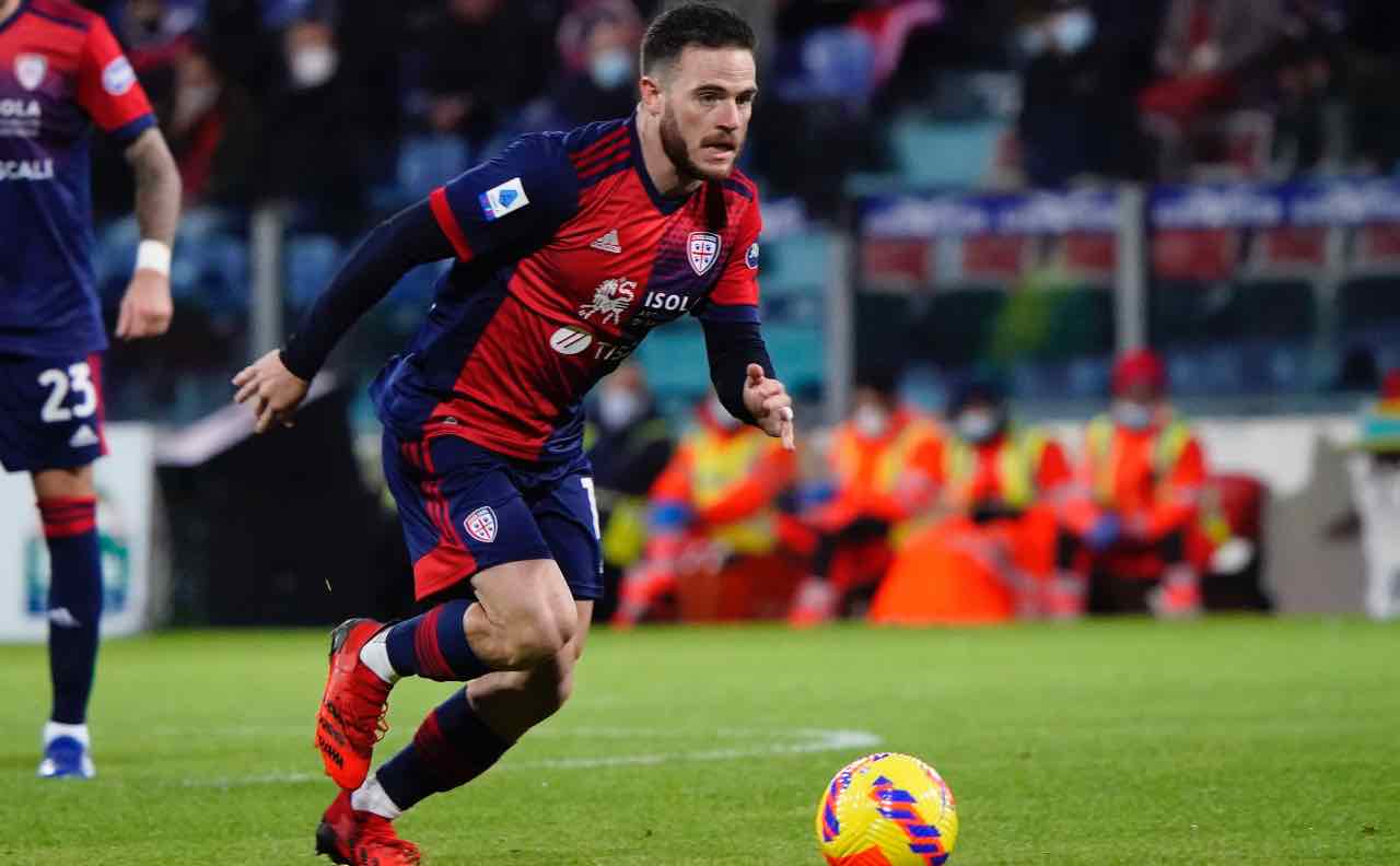 Nandez in Cagliari-Salernitana 