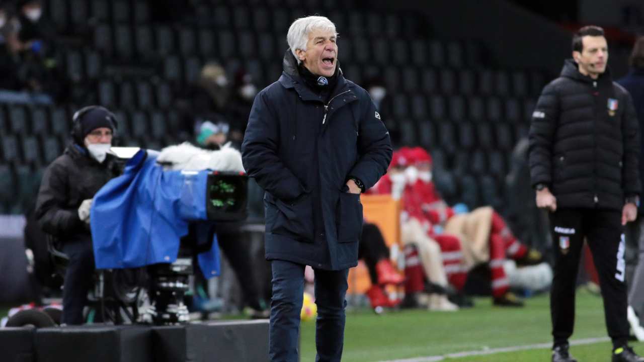 Gasperini urla a bordocampo Atalanta