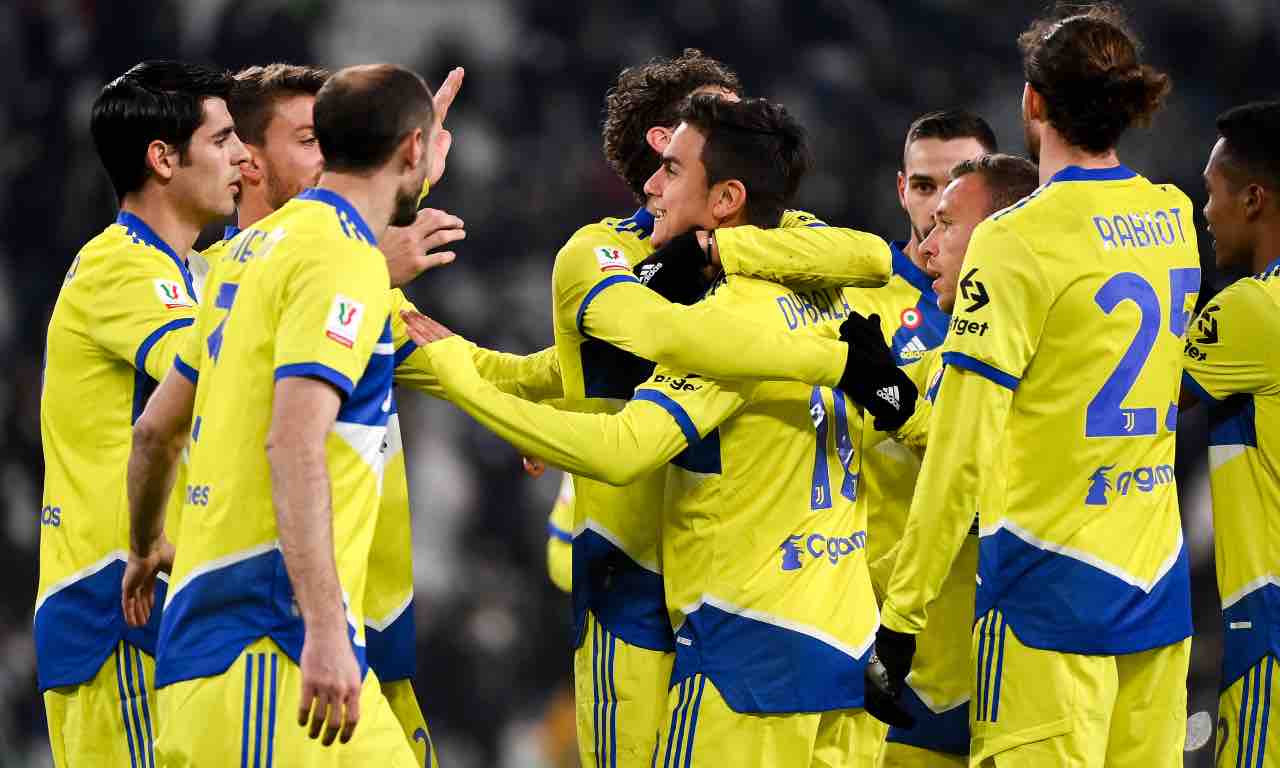 La Juventus esulta in Coppa Italia