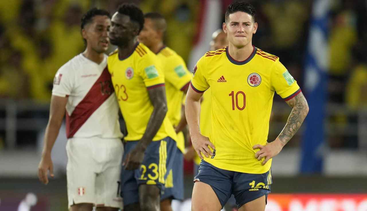 James Rodriguez sconsolato