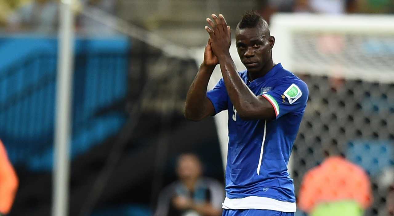 Mario Balotelli con l'Italia