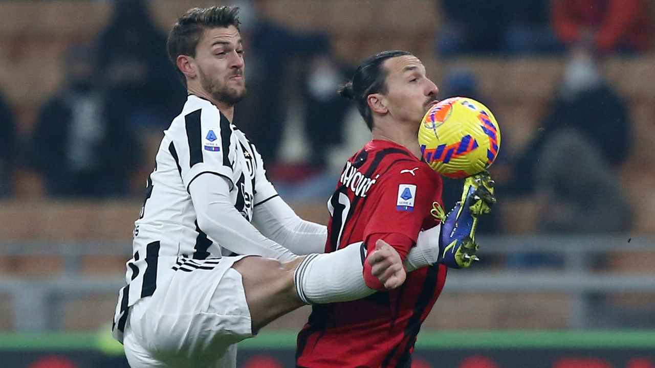 Rugani contro Ibrahimovic