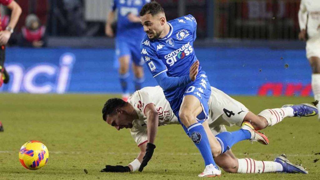 Bajrami in azione con l'Empoli