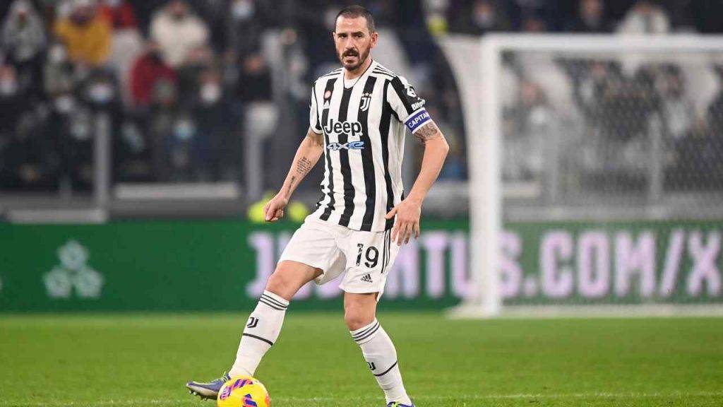 Bonucci con la maglia della Juve