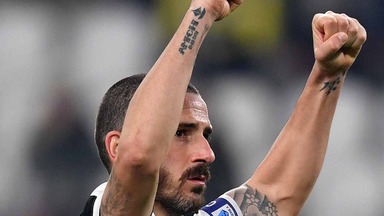 Bonucci esulta