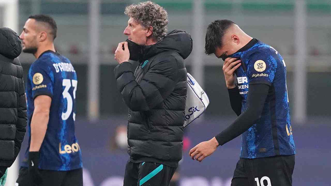 Inter, Correa abbandona il campo infortunato