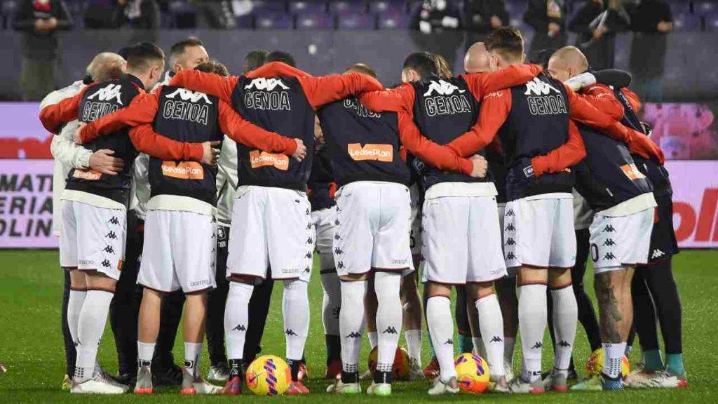 Riunione dei calciatori del Genoa