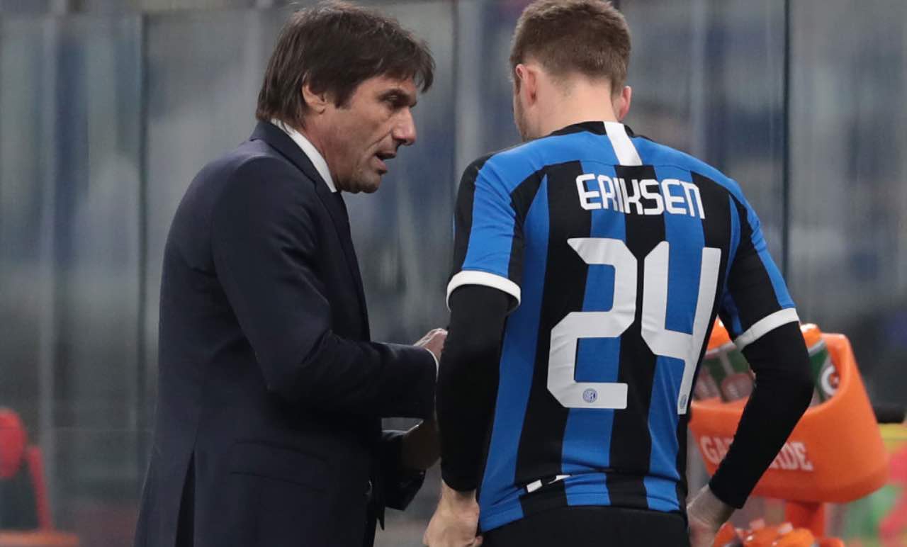 Eriksen e Conte a colloquio, Inter 