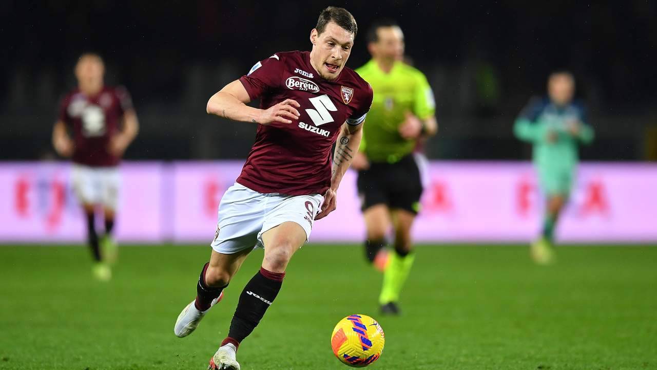 Andrea Belotti in azione