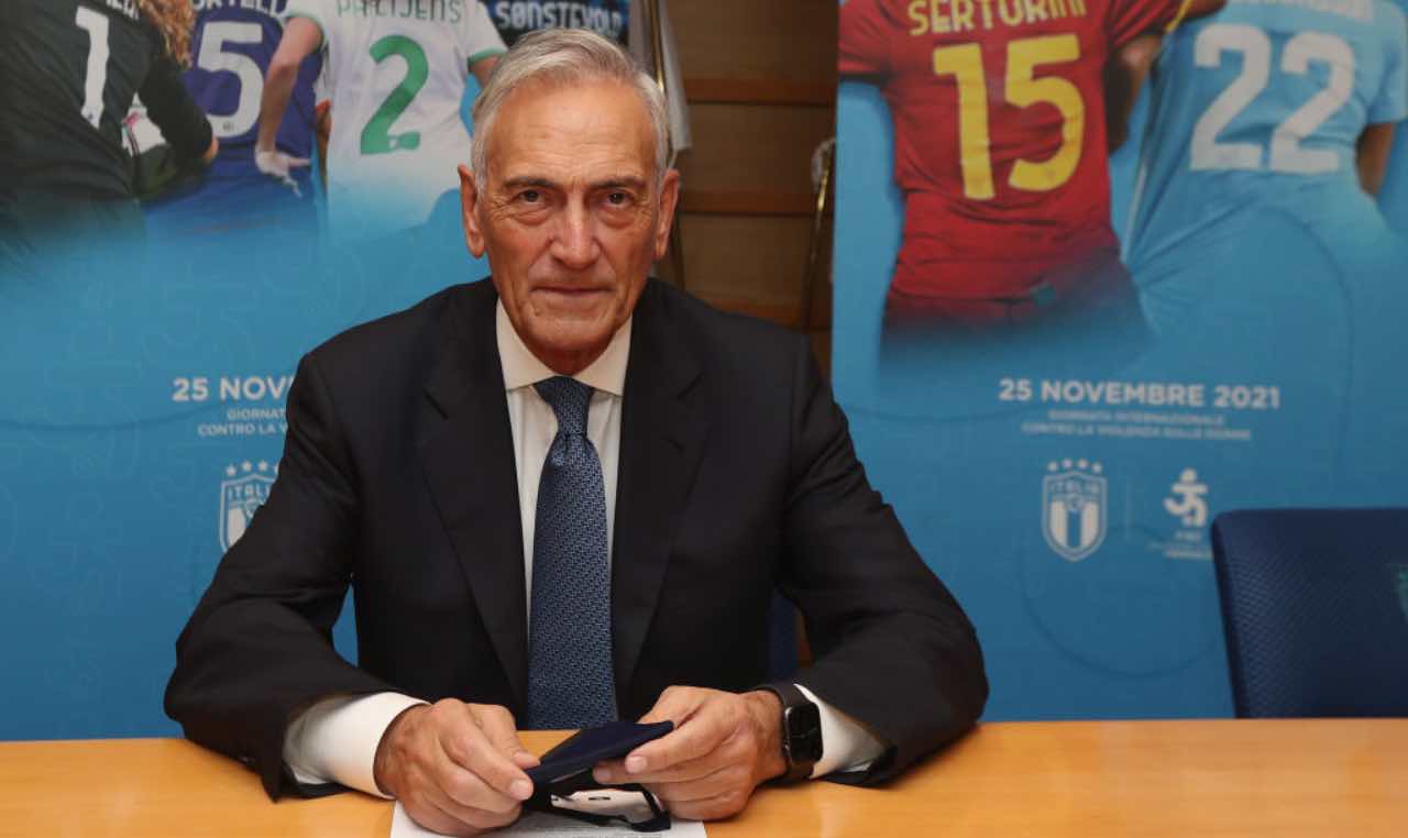 FIGC, Gravina in conferenza stampa 