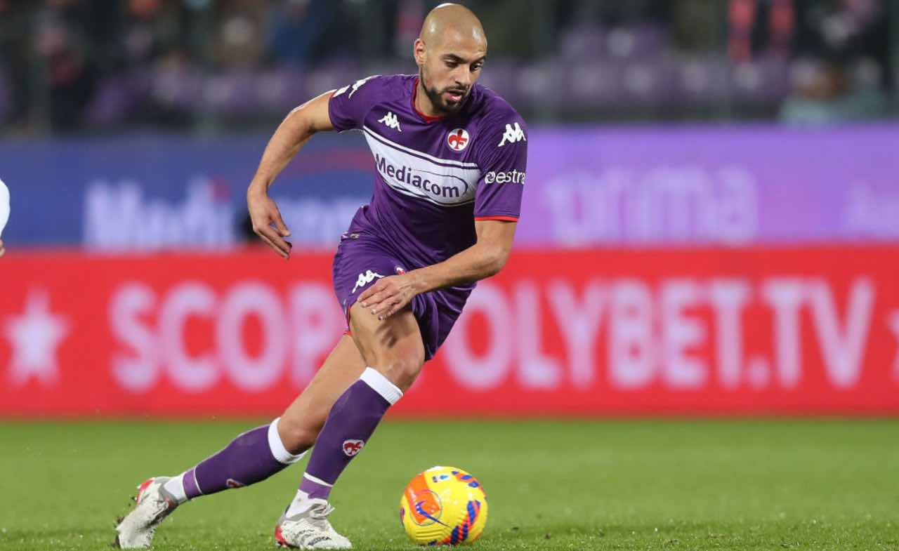 Amrabat in Fiorentina-Benevento 