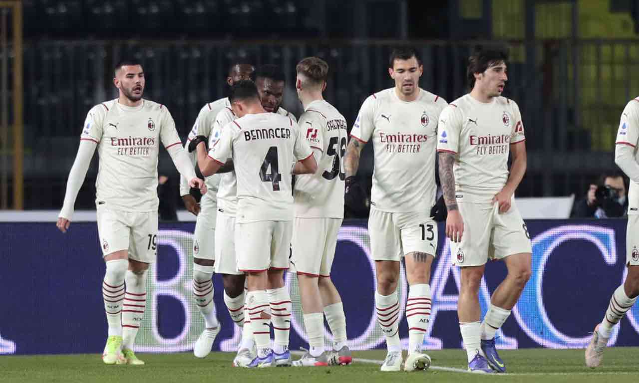 Kessie esulta in Empoli-Milan 