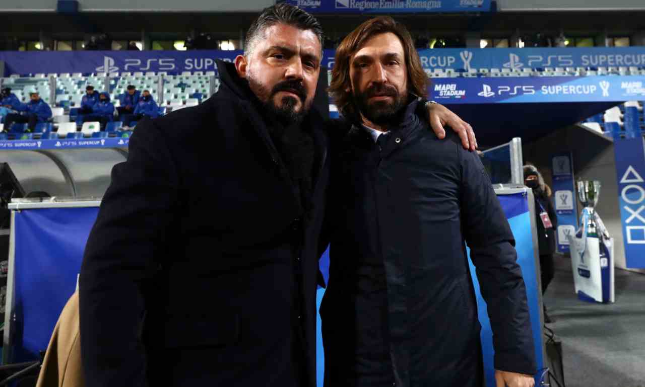 Pirlo e Gattuso in posa