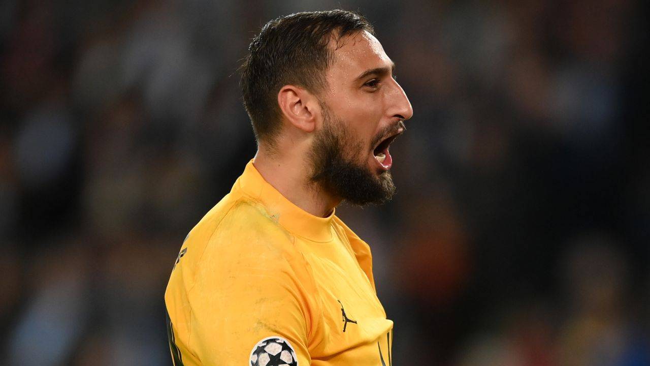 Gigio Donnarumma urla in campo