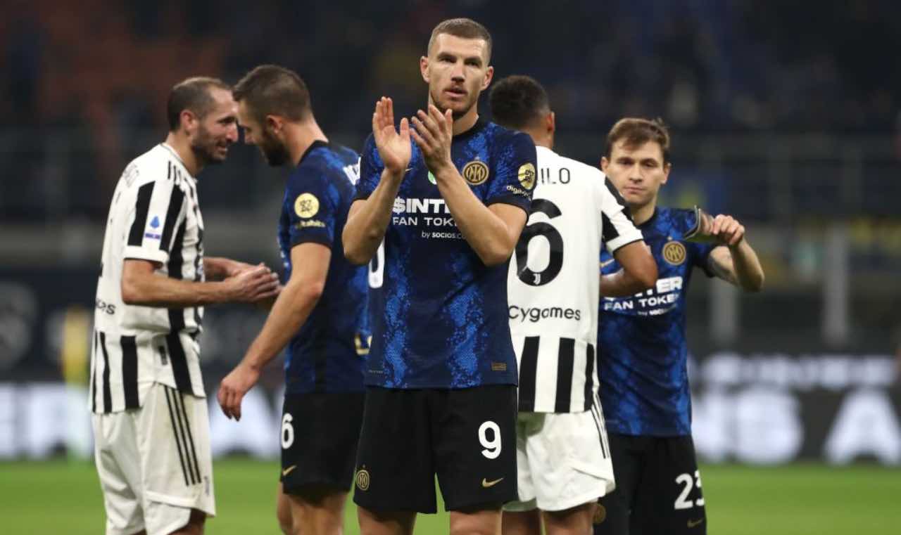 Inter-Juventus, squadre in campo