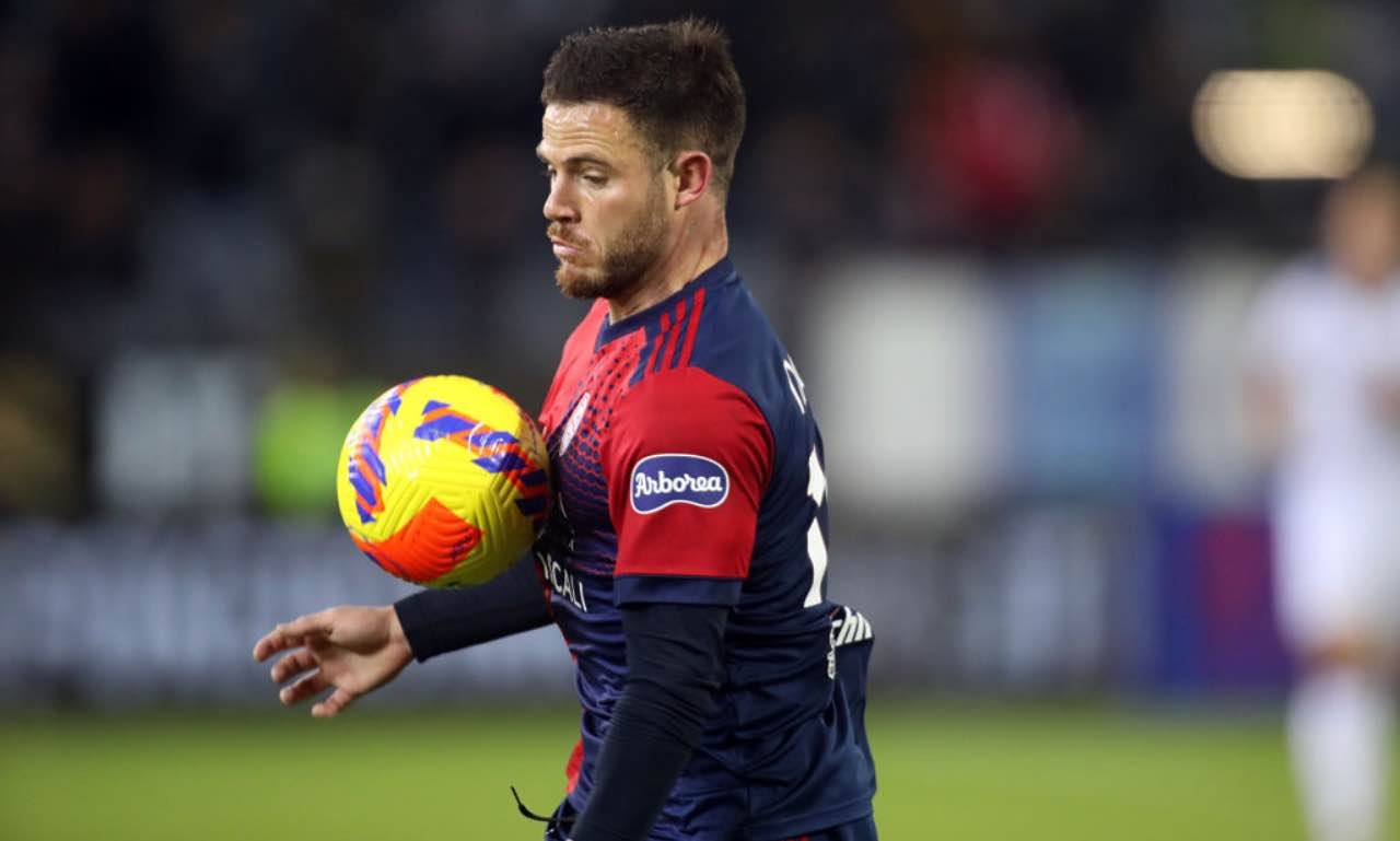 Nahitan Nandez in campo col Cagliari 