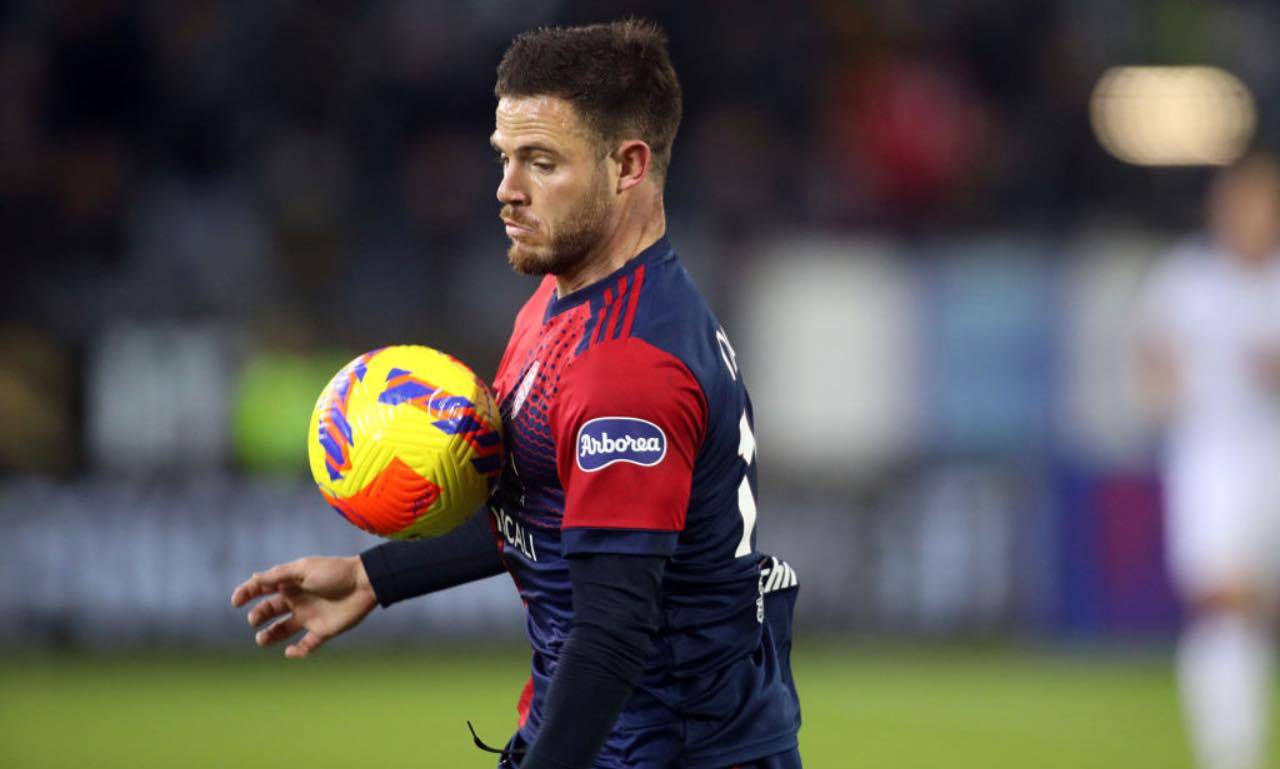 Nandez in campo col Cagliari