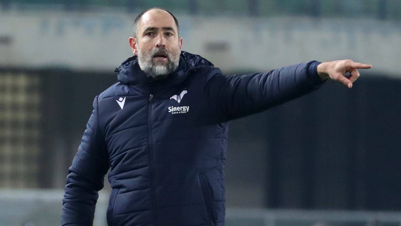 Verona-Bologna, Igor Tudor a bordocampo