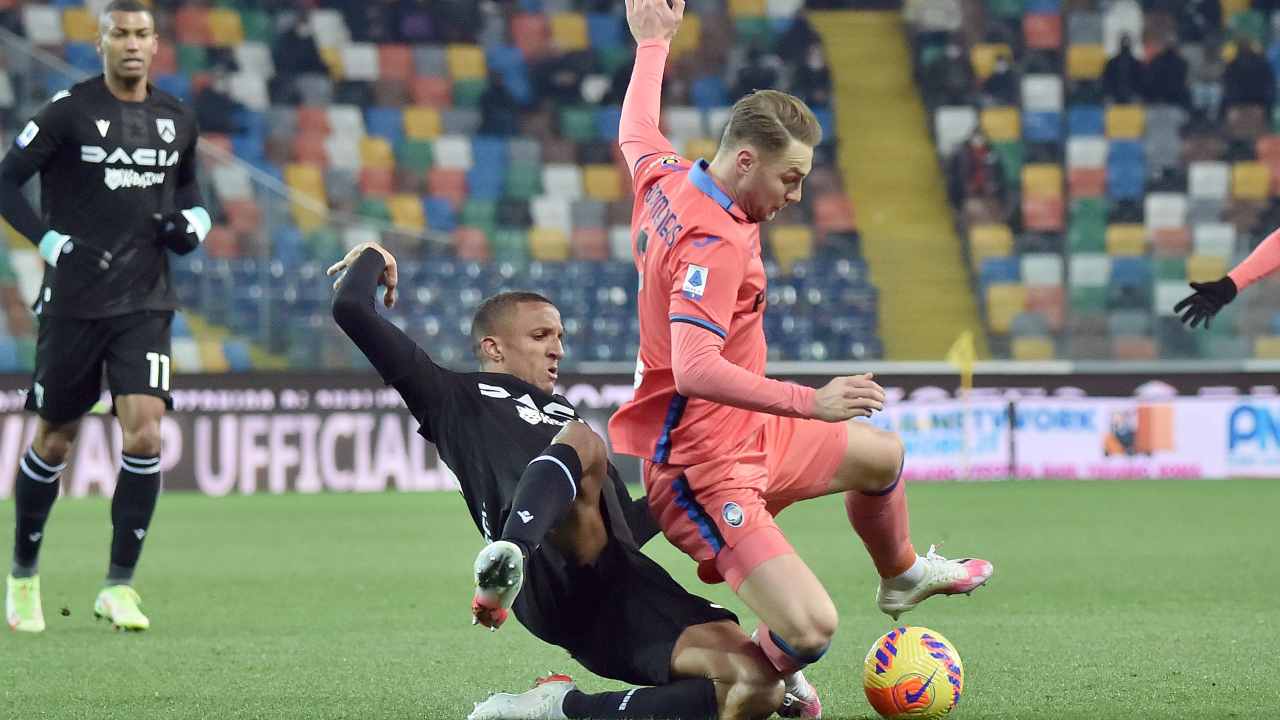 Udinese-Atalanta in campo