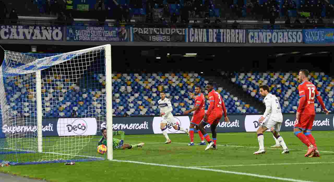 Gol di Venuti in Napoli-Fiorentina