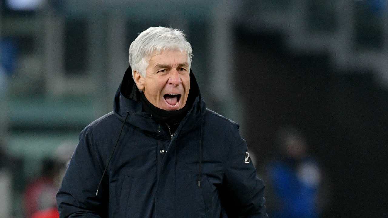 Gasperini urla verso il campo Atalanta