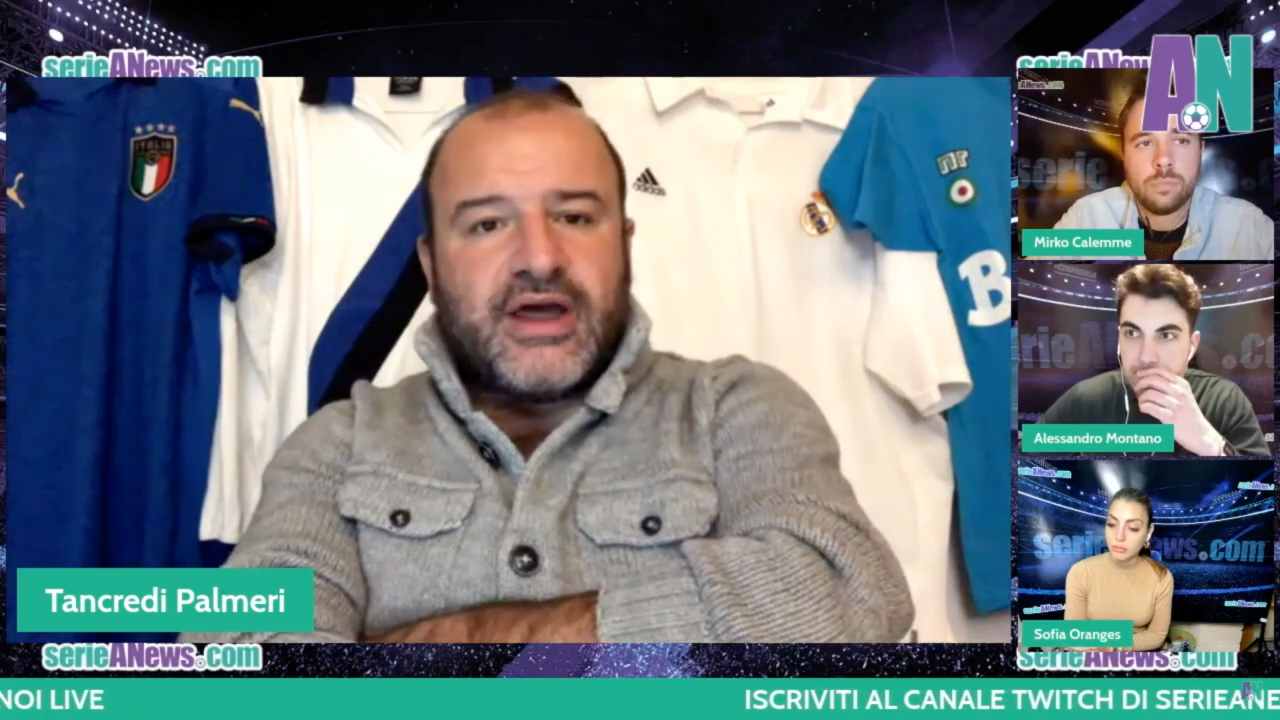 Tancredi Palmeri, live su SerieANewsTV