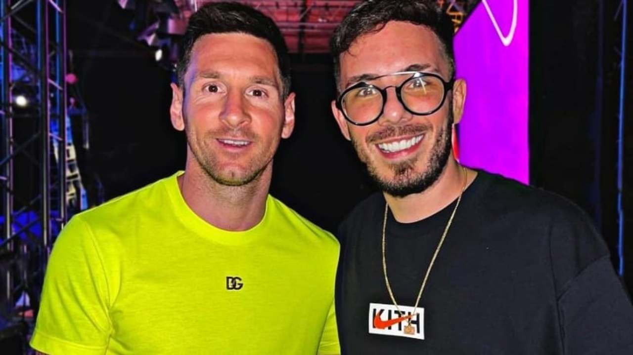 Messi e dj Fer Palacio insieme a Natale