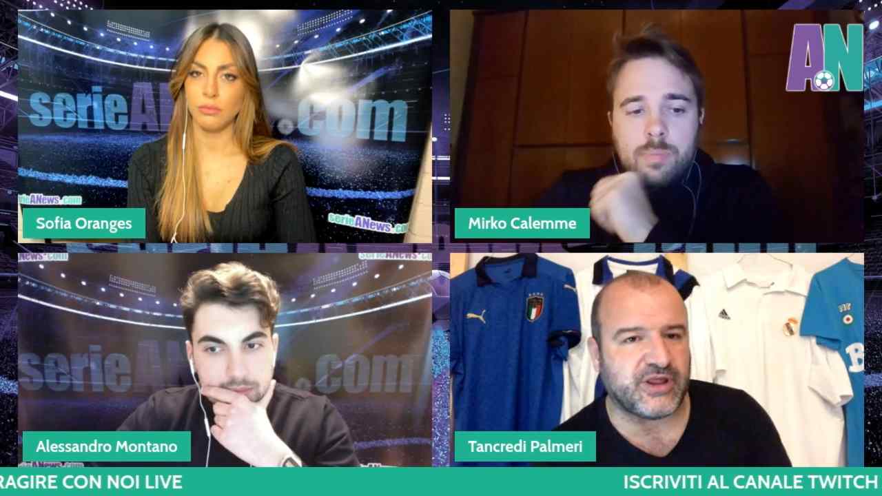 Tancredi Palmeri, live su SerieANewsTVì