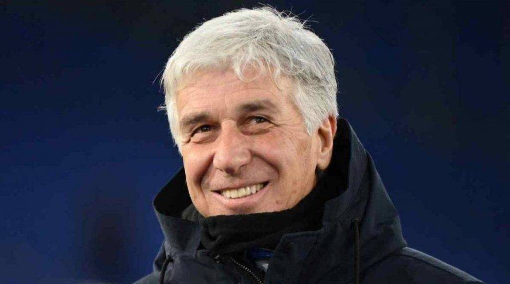 Il tecnico dell'Atalanta Gasperini sorride