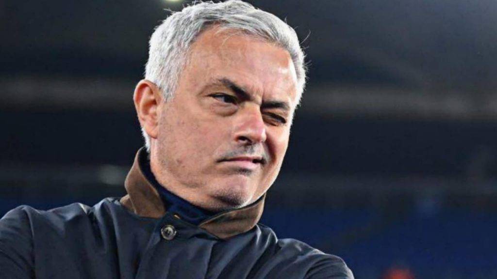 Il tecnico della Roma Mourinho soddisfatto