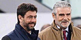 Agnelli e Arrivabene della Juventus sorridono
