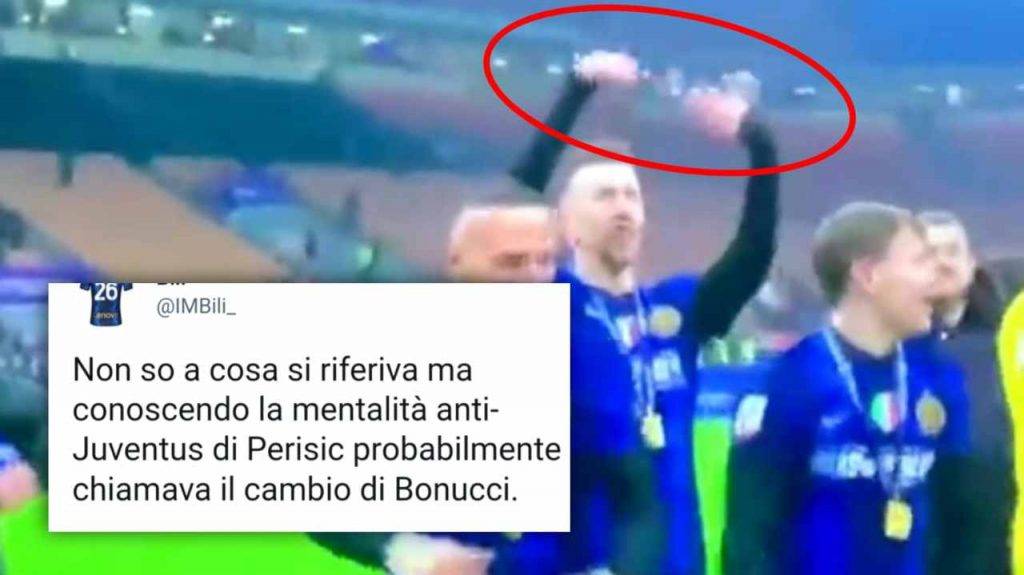 Il gesto polemico di Perisic