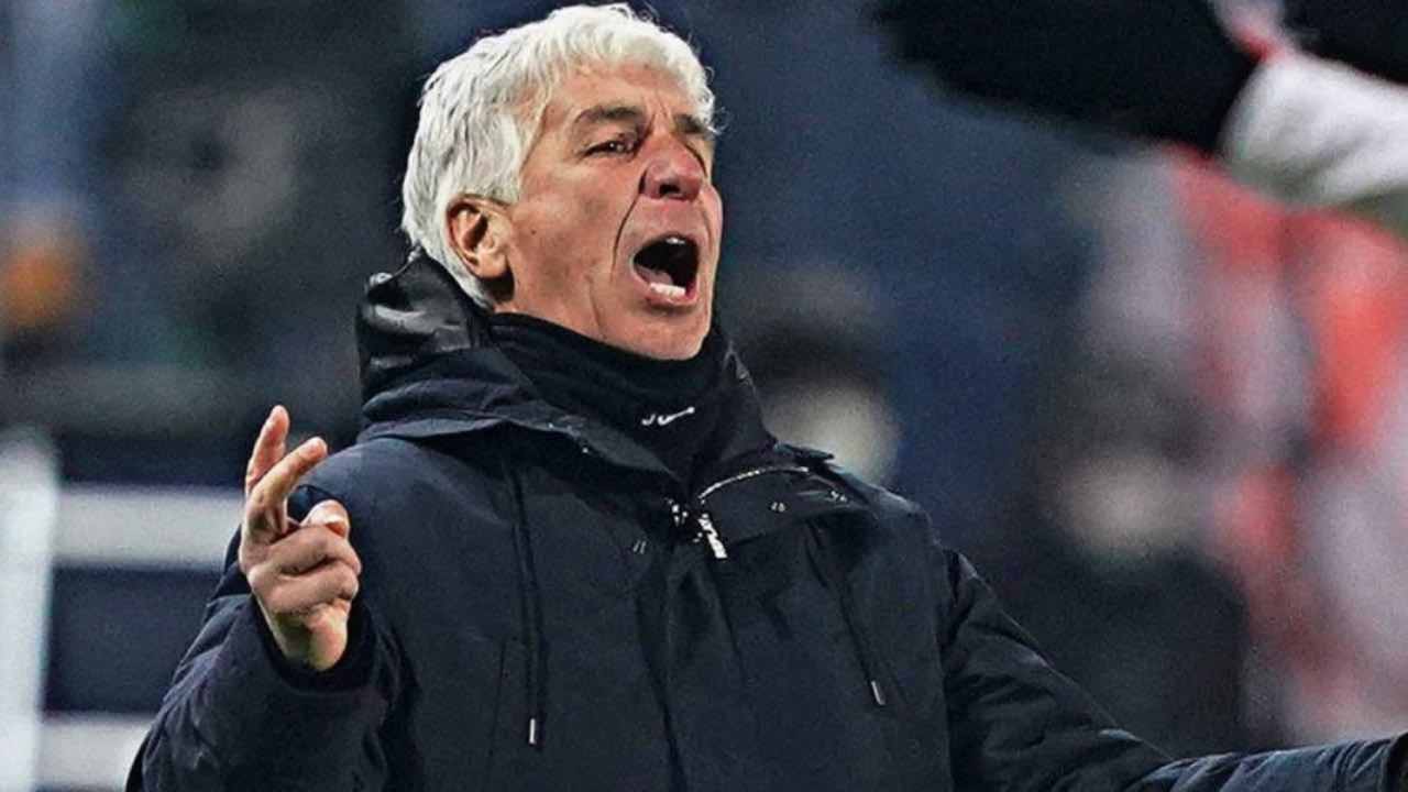 Gasperini urla e allarga le braccia sconsolato Atalanta