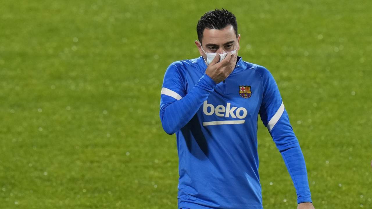 Xavi con la mascherina