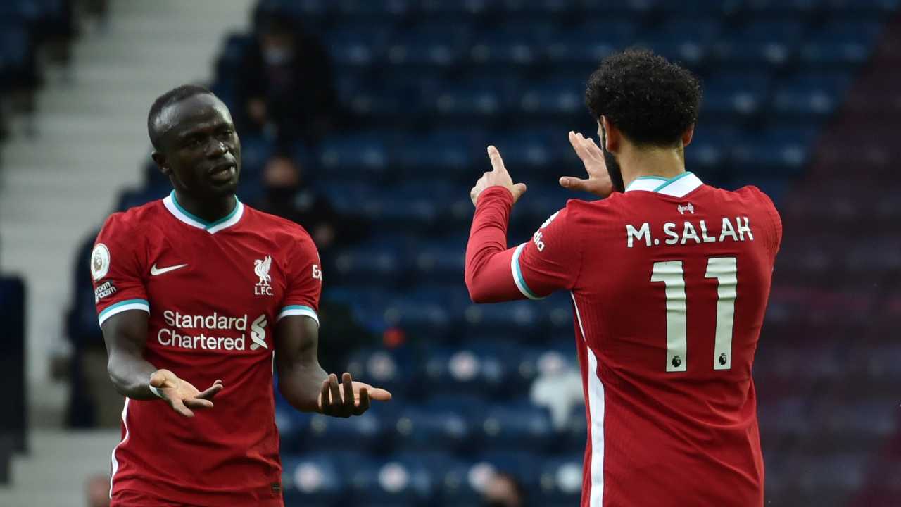 Mané e Salah in un cenno d'intesa Liverpool