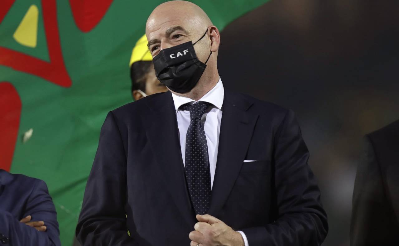 Infantino durante la Coppa d'Africa