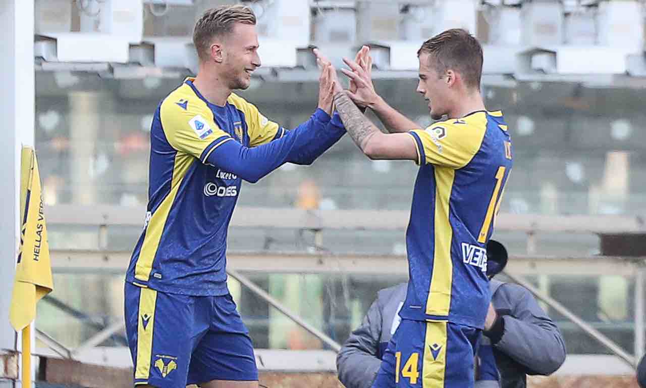 L'esultanza di Barak in Verona-Udinese