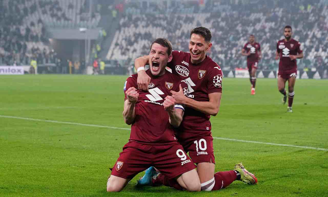 Belotti esulta in Juventus-Torino